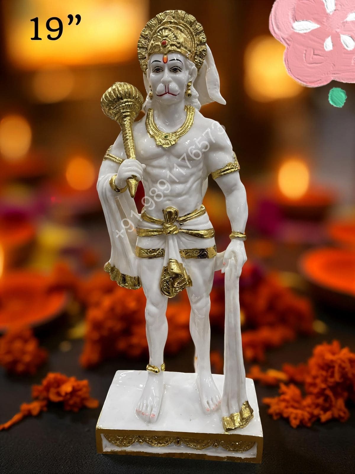 COMPOSITE MARBLE HANUMAN JI